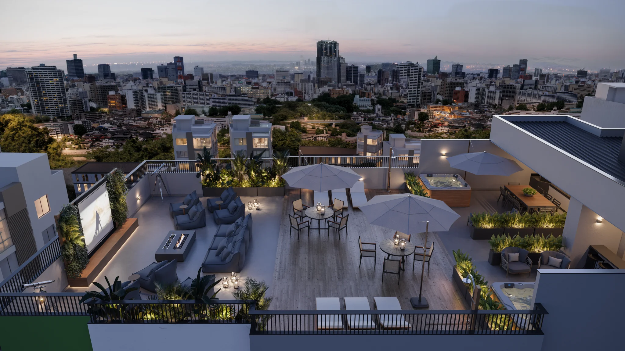 Rooftop com mirante